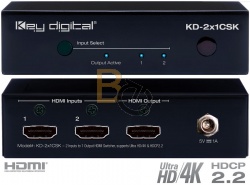 Przełącznik HDMI Key Digital KD-2x1CSK22