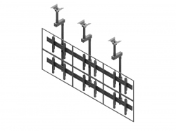 Ściana wideo sufitowa, modułowa w układzie 3x2, VWCA3247-L, dla monitorów 42-47