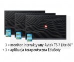 Zestaw interaktywny 35000 PLN #4 / Aktywna tablica 2023 3x monitor Avtek TS 7 lite 86 (86 cali 4K) + 3x aplikacja terapeutyczna EduBoty